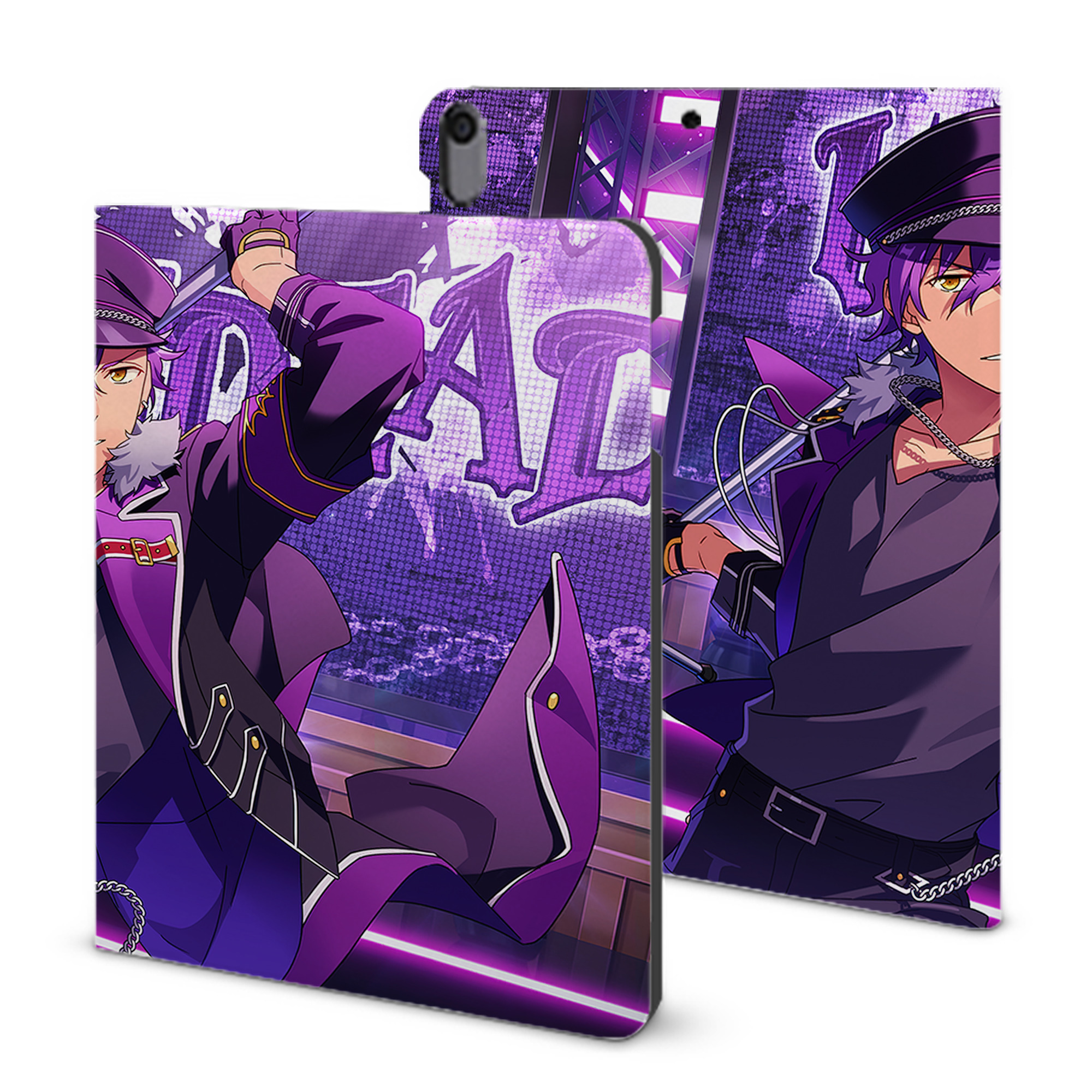 （画像用） あんさんぶるスターズ! Ensemble Stars IPad ケース ブック型 PUレザー TPU 耐衝撃 軽量 薄型 ペン収納なし 全面保護 IPad 各モデル対応